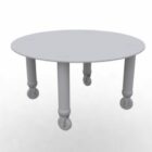 Round Tea Table With Wheels Furniture