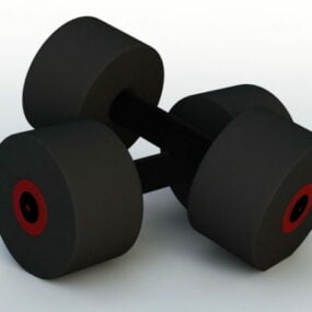 Équipement de fitness avec haltères modèle 3D
