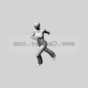 Mô hình nhân vật Running Woman 3d