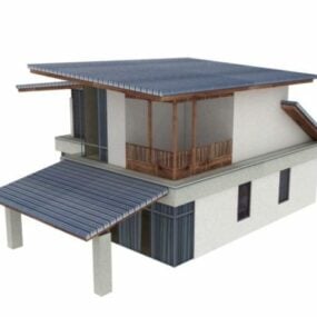 مدل سه بعدی خانه محلی روستایی
