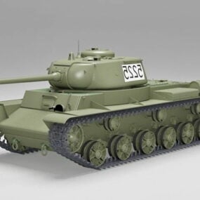 Russisch Kv 85 tank 3D-model