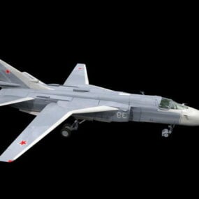Ρωσικό Su-24 Attack Aircraft τρισδιάστατο μοντέλο