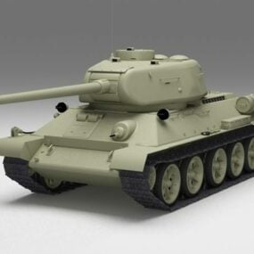 Char russe T-34 modèle 3D