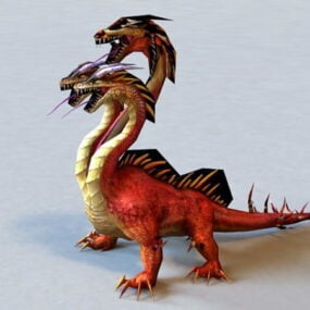 Dragon russe à trois têtes modèle 3D
