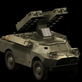 Sa-9 Gaskin Vehicle-mounted Sam System 3d model