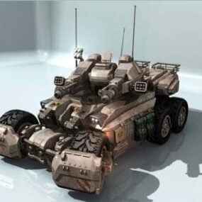 Model 3d Tank Peperangan Sci-fi