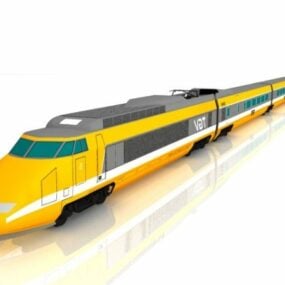 Model 3D pociągu dużych prędkości Sncf