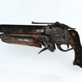 דגם 3D מנוסר של רובה ציד