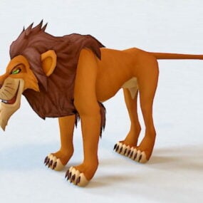 Scar Der König der Löwen Charakter 3D-Modell