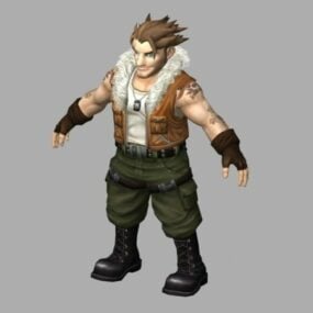 Scar Man Character 3d-modell