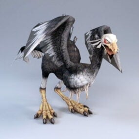 Modello 3d dell'avvoltoio spaventoso