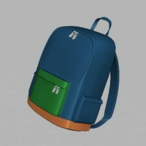 학교 가방 가방 3d 모델