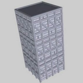 مدل سه بعدی معماری مدرسه