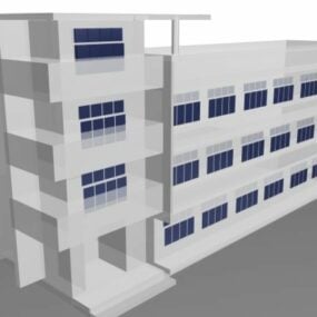School Classroom Building 3d model