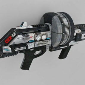 科幻机枪3d模型