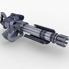 Sci-fi Minigun 3d model