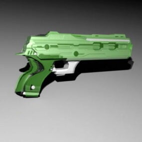 Modello 3d della pistola fantascientifica