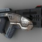 Concepto de pistola de ciencia ficción