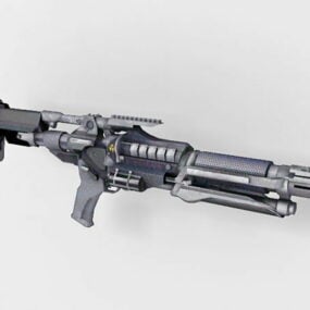 Sci-fi Weapon Concept 3d model