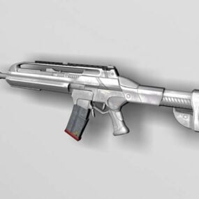 Концепція науково-фантастичної 3d моделі штурмової гвинтівки