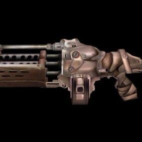 Concept de minigun de science-fiction modèle 3D
