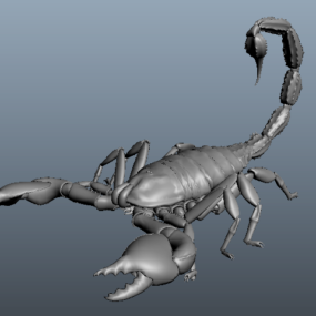 Низькополігональна 3d-модель тварини-скорпіона