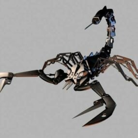Modelo 3d del personaje del robot Scorpion Bot