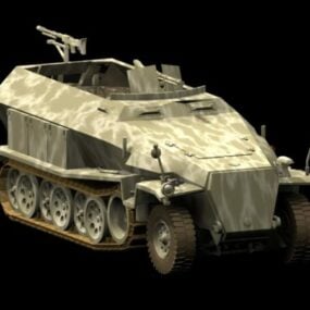 Sd.kfz. 251 軽装甲ハーフトラック 3D モデル