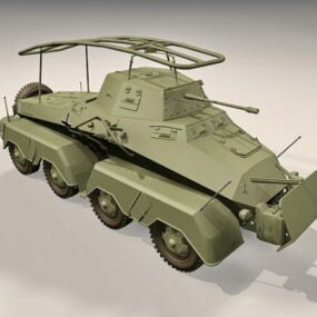 Sdkfz 232 Armored Car 3d модель