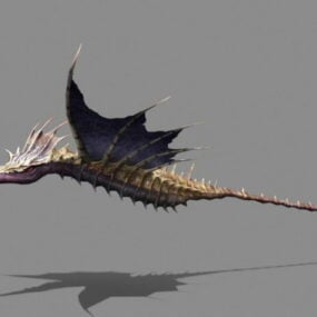 3d модель морського дракона