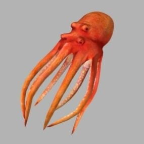 3д модель осьминога Sea Life