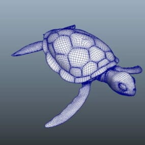 3д модель морской черепахи