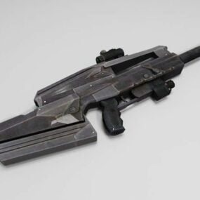 반자동 소총 3d 모델