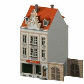 Semi-detached Townhouse 3d model