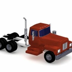 Modelo 3d detallado del tractor agrícola