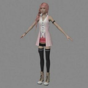 Beautiful Young Girl Character 3d model
