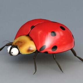 Yedi Benekli Uğur Böceği 3d modeli