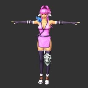 Sexy Fighter Girl 3d model