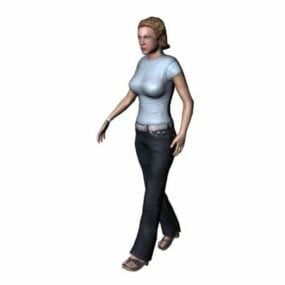 Güzellik İş Kadını Karakteri 3D model