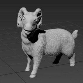 Sheep Statue 3d model