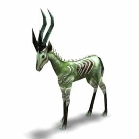 Sickly Gazelle Animal 3d model