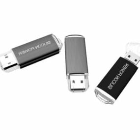 실리콘 전원 USB 플래시 드라이브 3d 모델