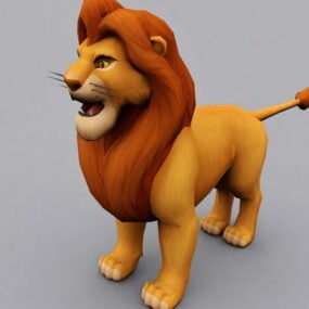 Mô hình 3d nhân vật vua sư tử Simba