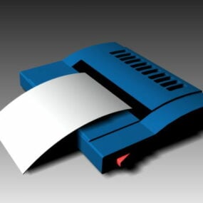 Einfaches 3D-Modell eines Faxgeräts