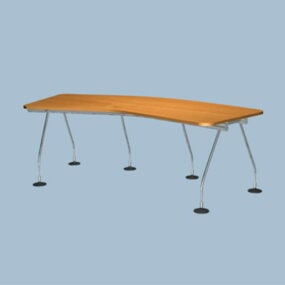 Modelo 3d de mesa de escritório simples