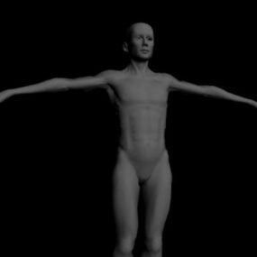3D model těla hubeného muže