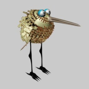 3d модель маленької пташки