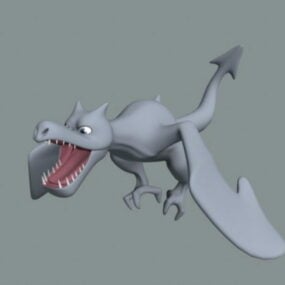 3d модель маленького мультяшного дракона