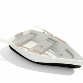 3D model malé rybářské lodi