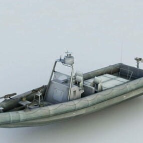 Malý hlídkový člun 3D model